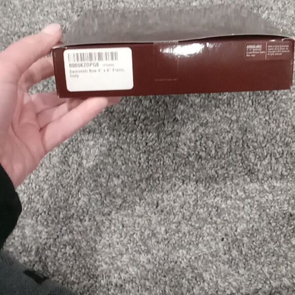 Argento SC Swarovsky 4x6" "Bow" picture frame. Style B008KXDPG8. NWT in box - Picture 5 of 5